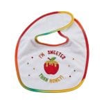 Rosh Hashanah Bib, Embroidered Cotton Blend