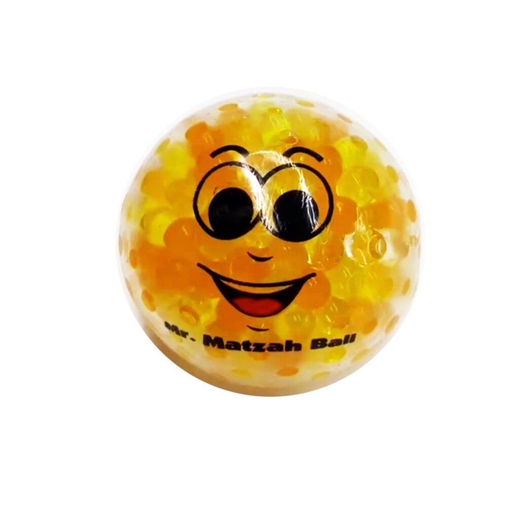 Squish Matzah Ball with Colour Gel Beads, Rubber, 3″ – Rite Lite