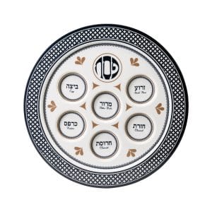 Seder Plate “Seder Traditions”, Melamine, 12″ – Rite Lite