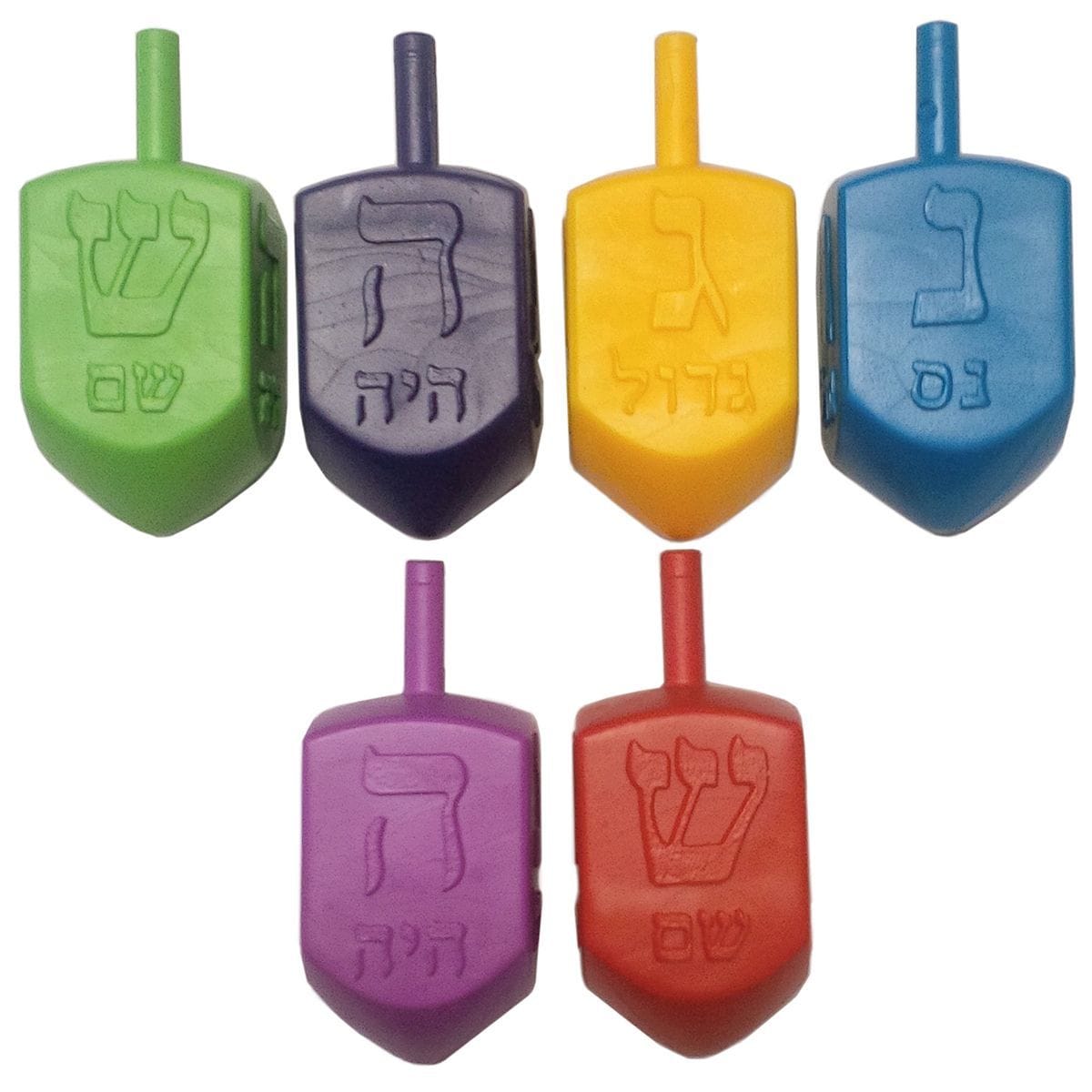 1d739809d29a468f918873e24ac4fe4b.jpg Medium Size Plastic Dreidels - Image 1