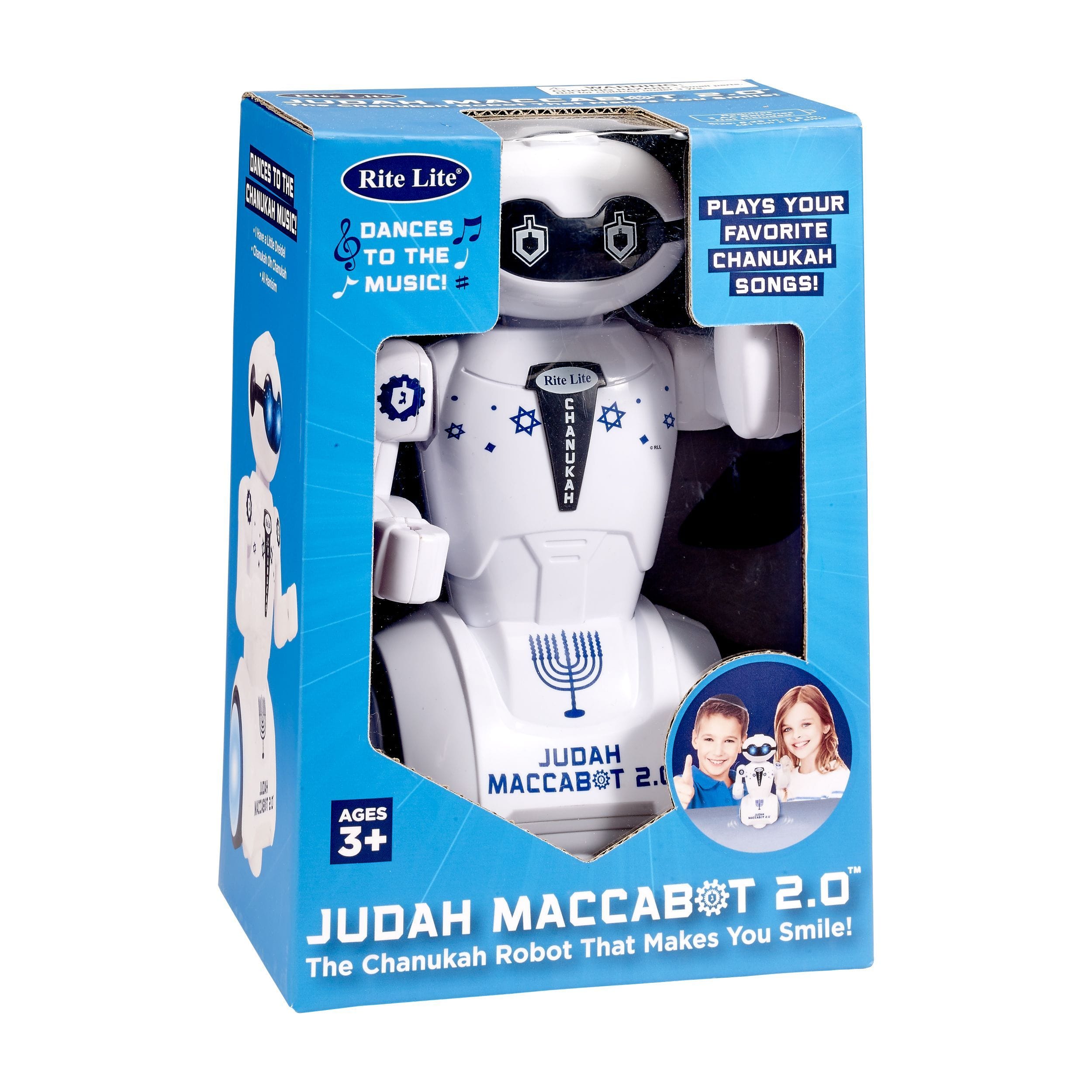 423328b54ca8441d9cd051e5a25b935e.jpg Judah Maccabot 2.0, Dancing Robot with 3 Chanukah Songs - Image 1