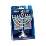 Mini Menorah Set with 48 Birthday Candles, 4" x 5"