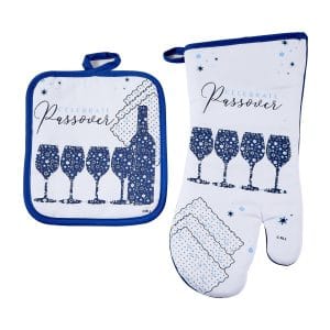 Passover Mosaic Pot Holder & Oven Mitt Gift Set, Cotton – Rite Lite