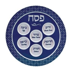 Seder Plate “Classic”, Melamine, 12″ – Rite Lite