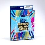 DIY Chanukah Beeswax Candle Kit, 24 Candles, 4", Assorted Colours