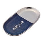 Starry Night Shabbat Tray, Navy & Silver, 13" x 7"
