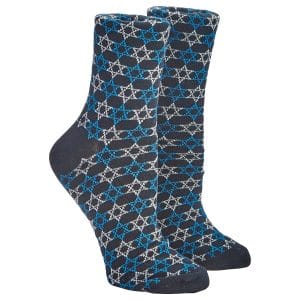 Star of David Socks, Cotton Blend, Adult Crew – Rite Lite