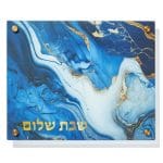 Challah Board "Blue Marble", Tempered Glass with Legs