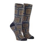 Passover Socks "Matzah" Design, Cotton Blend, Adult