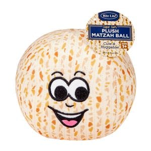 Plush Matzah Ball, Embroidered Face, 6″ – Rite Lite