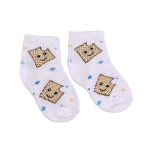 Passover Baby Socks, Cotton Blend, Matzah Print – Rite Lite
