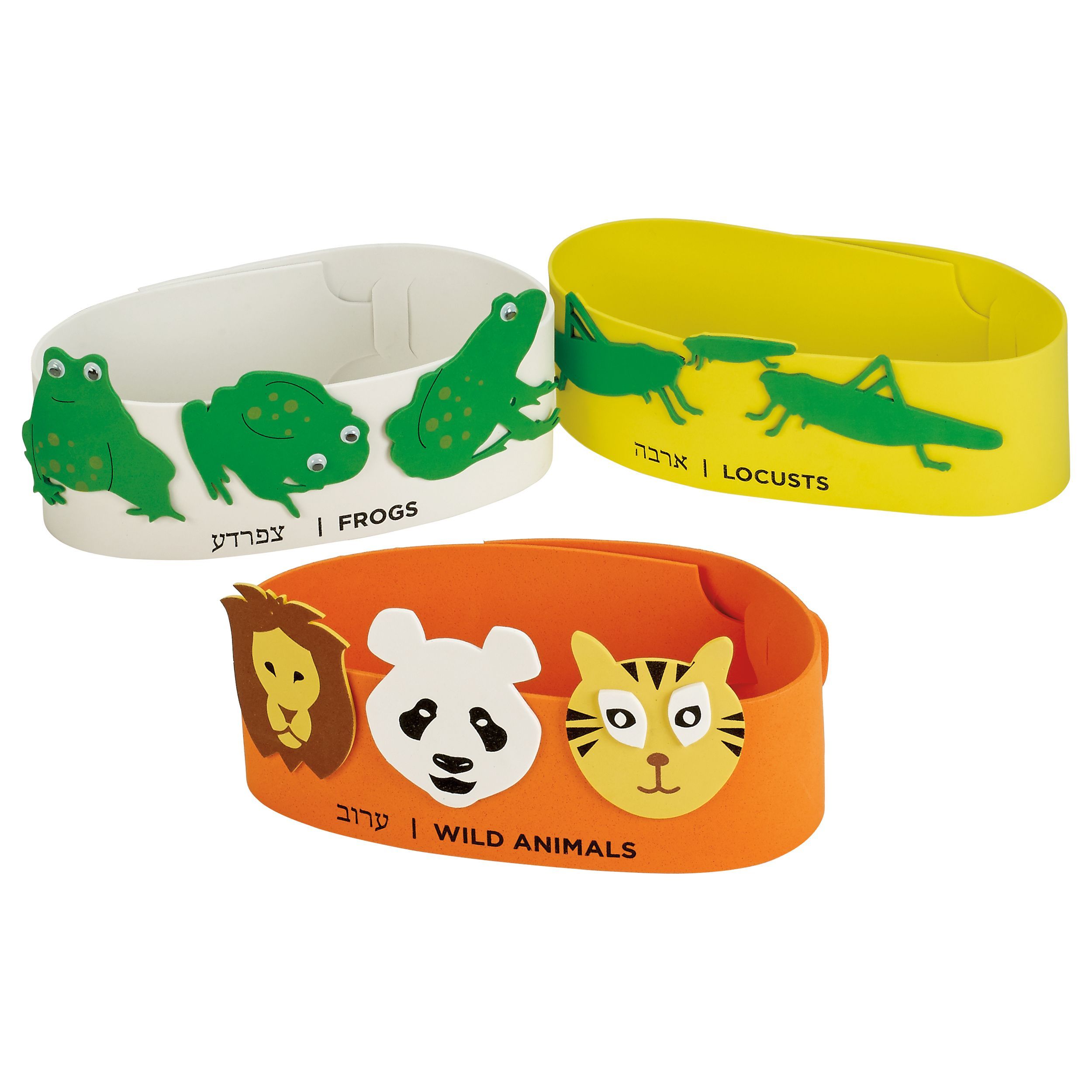 a37e02f8d7a741318f465dca3a5f42ac.jpg THE TEN PLAGUES HEADBANDS, FOAM, SET OF 10 BANDS,1 - Image 1