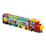 Menorah "Chanukah Express", Hand-Painted Ceramic