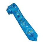 Chanukah Tie "Can't Wait 2 Celebrate", Faux Silk
