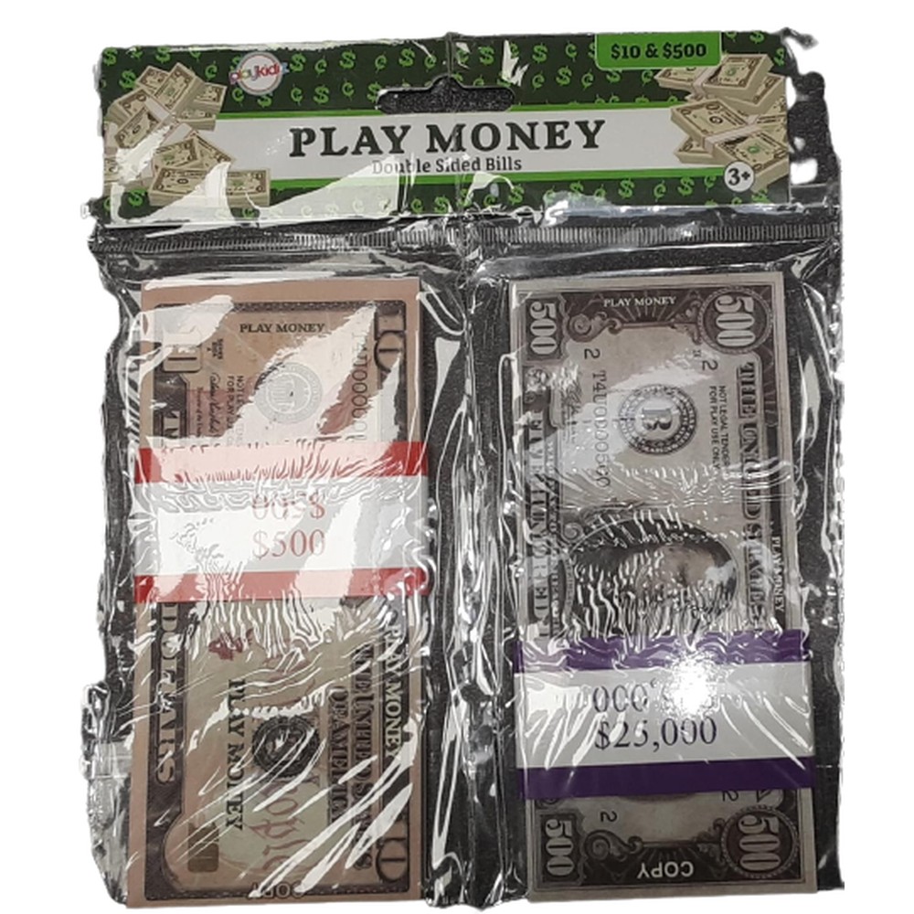 2712-square Play Money - $10 and $500 set - Image 1