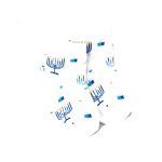 Chanukah Socks, Menorah & Dreidel Print, Cotton Blend, Baby