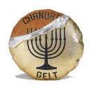 Chewdaica Chanukah Gelt Squeaky Dog Toy, Mesh, 5"