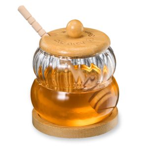 Glass Honey Jar