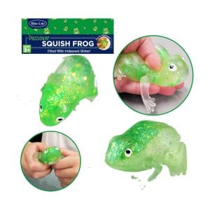 Passover Squish Frog Filled with Glitter, Rubber, 3″ – Rite Lite