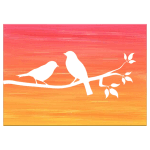 Colours Craft Reverse Painting Kit – Birds