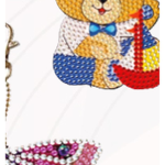 Colours Craft Cheery Bear Keychain - Sailor Bear