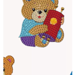Colours Craft Cheery Bear Keychain - Torah Bear