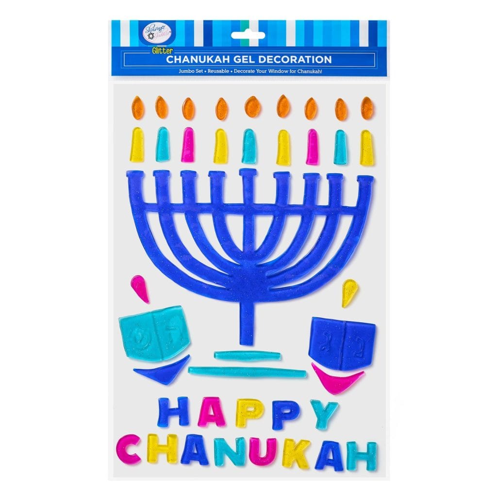 Chanukah Jumbo Glitter Window Gel Decoration – Rite Lite