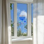 Chanukah Jumbo Glitter Window Gel Decoration – Rite Lite – view 4