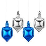 Set Of 4 Dreidel Shaped Mylar Balloons – Rite Lite