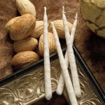 Premium Chanukah Candles – Frosted White on White – Rite Lite – view 2