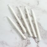 Premium Chanukah Candles – Frosted White on White – Rite Lite – view 3