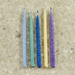 Chanukah Candles -Multi Color Pure Vegetable Wax – Rite Lite – view 2