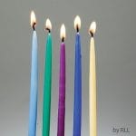 Chanukah Candles -Multi Color Pure Vegetable Wax – Rite Lite – view 3