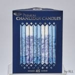 Premium Chanukah Candles – Blue/White Hand Decorated – Rite Lite