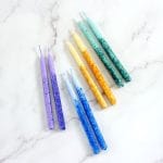 Premium Chanukah Candles – Hand Decorated Multi – Rite Lite – view 2