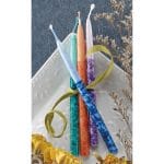 Premium Chanukah Candles – Hand Decorated Multi – Rite Lite – view 3