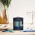 Premium Chanukah Candles – Frosted “Shades of Blue” – Rite Lite – view 3