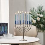 Premium Chanukah Candles – Frosted “Shades of Blue” – Rite Lite – view 4