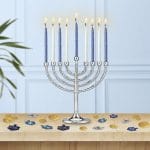 Premium Chanukah Candles – Frosted Blue and White – Rite Lite – view 3