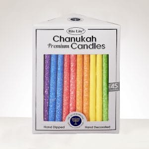 Premium Frosted Multicolor Chanukah Candles – Rite Lite