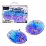 Set of 2 “Lava” Dreidel, Blue & Purple, Gold Glitter – Rite Lite – view 2