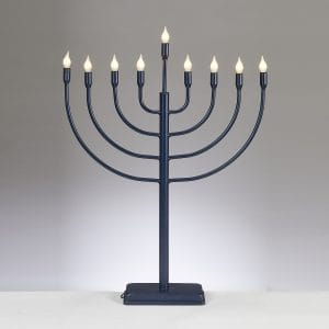 LED Traditional Metal Electric Navy Menorah – Rite Lite