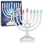 Pearl White LED Glow Menorah, Multifunction & Color Cha… – Rite Lite – view 4