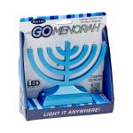 Go Menorah – LED, Battery/USB, Metallic Blue