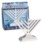 Rambam Style “Go Menorah”™ – Silver – Rite Lite – view 3