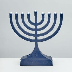 Navy “Dancing Lights” Musical Menorah – Rite Lite