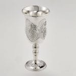 Grapes Design Silverplated Kiddush Cup – Rite Lite