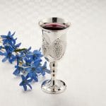 Grapes Design Silverplated Kiddush Cup – Rite Lite – view 3