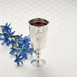 Jerusalem Design Silverplated Kiddush Cup – Rite Lite – view 2