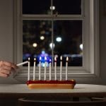 Hand-Painted Hot Dog Ceramic Menorah – Rite Lite – view 3